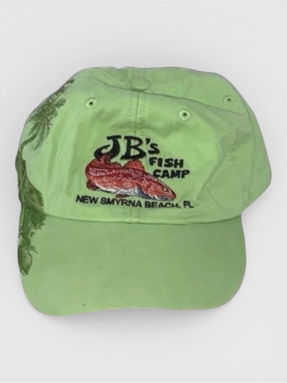 504 10/$50🏄🏻‍♀️ Adams JB’s Fish Camp New Smyrna Beach Baseball Cap Hat